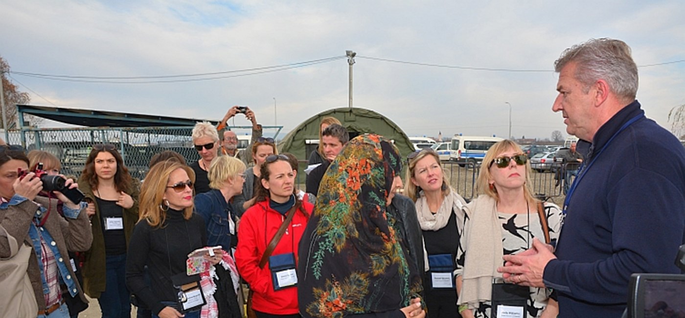 Nobel Peace Prize winners visit Croatian refugee centre